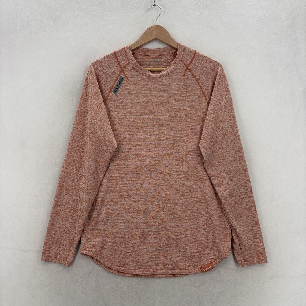 Legends Enzo Long Sleeve Tee Shirt Mens Medium Orange Long Sleeve Lightweight